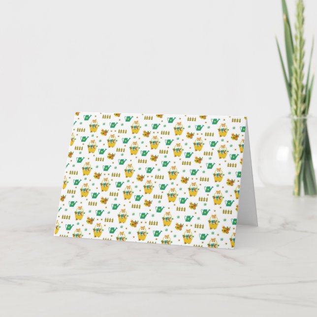 Carte Motif du jardin de printemps (Devant)