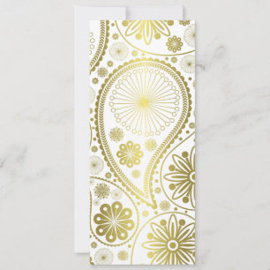 Carte Motif en cachemire d'or