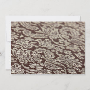 Carte Motif en tissu floral
