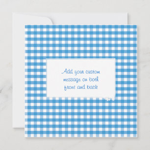 Carte motif En vichy