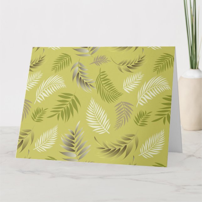 Carte Motif Feuille tropical 17 (Devant)