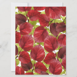 Carte Motif Feuilles d'automne