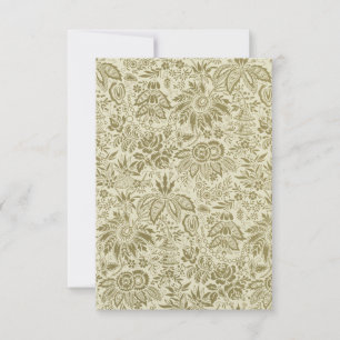 Carte Motif floral Antique Damask Paisley