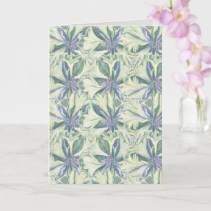Carte Motif floral Cyanus dessiné à la main