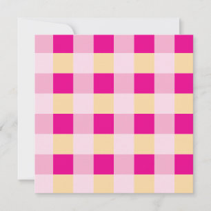 Carte Motif Gingham 