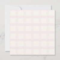 Motif Gingham Blanc Crème et Champagne Rose