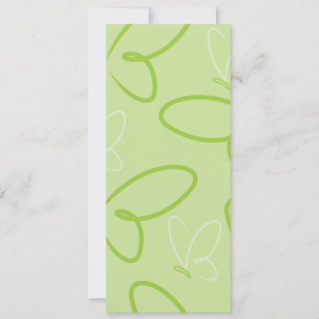 Carte Motif papillon (Devant)