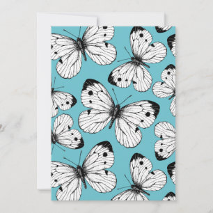 Carte Motif papillon de choux