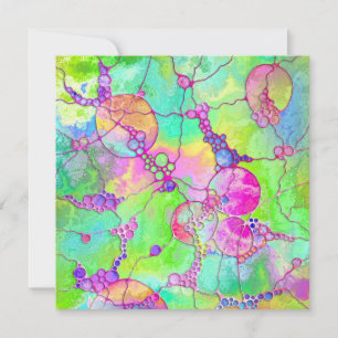 Carte Motif Peint À La Main Et Numériquement Art 41