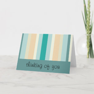 Carte Motif Seashore Stripes