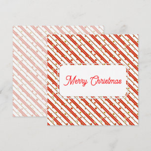Carte Motif Stars & Stripes or rouge ou bleu
