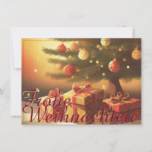 Carte Motiv, mit Geschenken unterm Weihnachtsbaum 37016