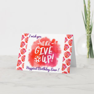 Carte Motivation anniversaire la plus heureuse