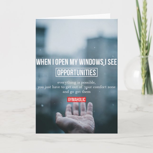 Carte Motivation gym (Devant)