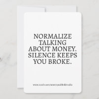 Carte Motivation Money Mindset, Cadeau pour fille