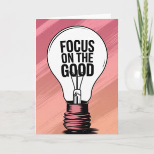 Carte Motivation Vibrante "Se Concentrer sur le Bo