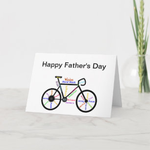 Carte Motivational Bike, Vélo, Fête des pères cyclable
