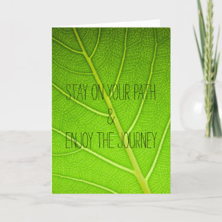 Carte Motivationnel Inspiration Nature Leaf Citation