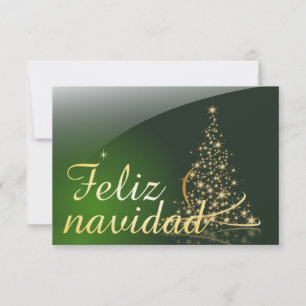 Carte Motivo navideño verde con arbol de navidad. V2,0