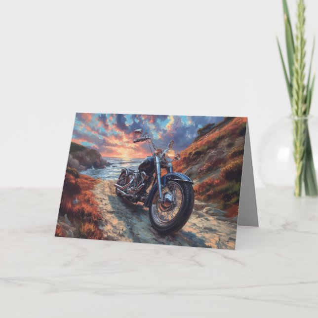 Carte moto à hélico - Arrière - plan couché de sol (Devant)