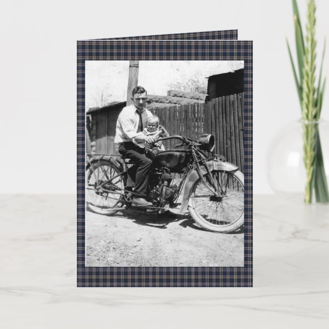 Carte Moto vintage des années 1920 (Devant)