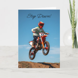 Carte Motocross Descendre et célébrer votre anniversaire
