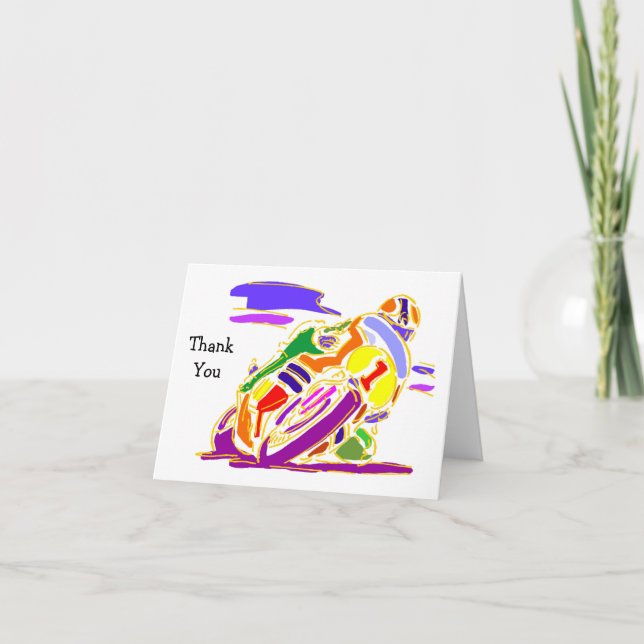 Carte Motocross Motorcycle Racing Note (Devant)