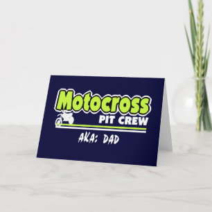 Carte Motocross Pit Crew Papa