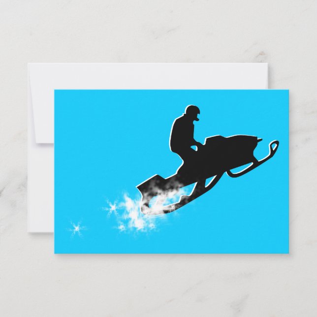 Carte motoneige : piste en poudre (Devant)