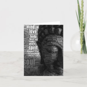 Carte Mots bouddhistes de sagesse