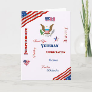 Carte Mots Patriotiques Pour Les Anciens Combattants Amé
