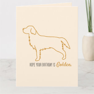 Carte Mouchoir en papier Golden Retriever