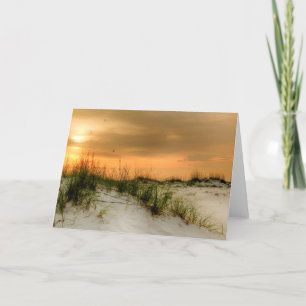 Carte Mouettes au lever de soleil