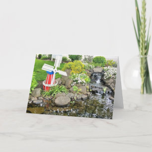 Carte Moulin à vent Jardin Décor