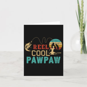 Carte Moulinet de pêche Papa cool Cadeau de la fête des
