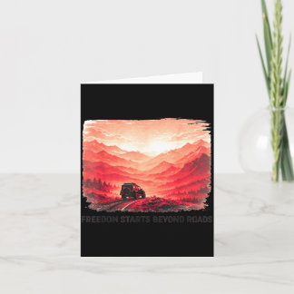 Carte Mountain Overland Freedom œuvre d'art