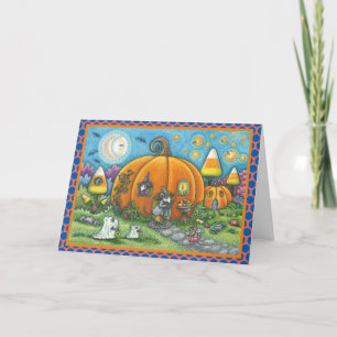 Carte MOUSE HOUSE HALLOWEWEEN GREETING CARD Verse