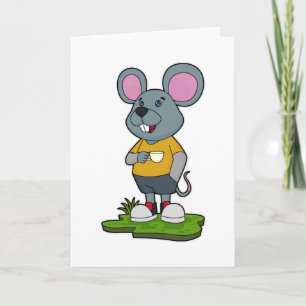 Carte Mouse with Coffee cup