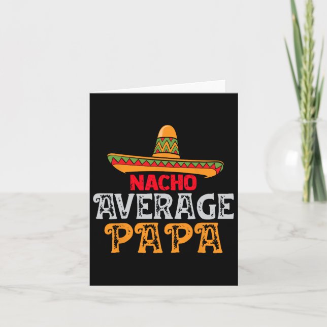 Carte Moyenne Papa Fête des pères Famille Mexicaine Corr (Devant)
