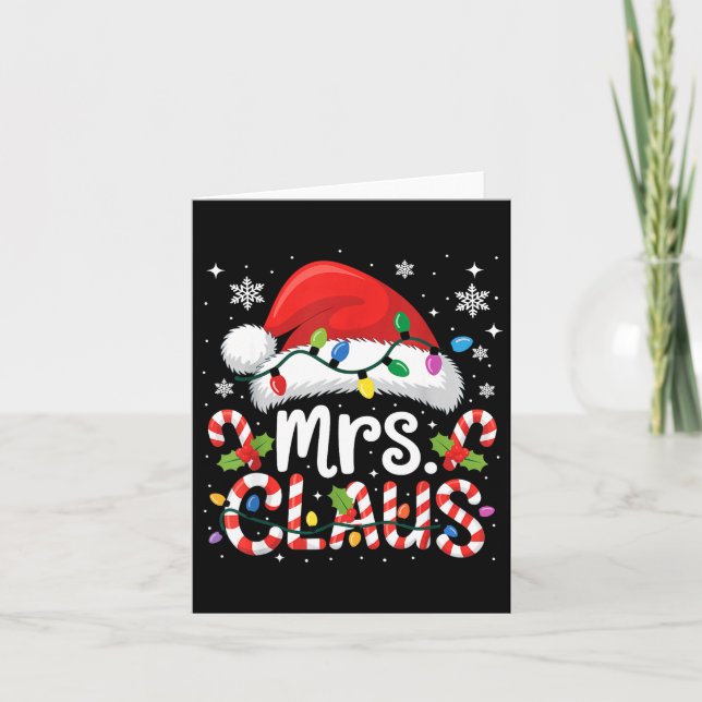 Carte Mr And Mrs Claus Couples Matching Christmas  (Devant)