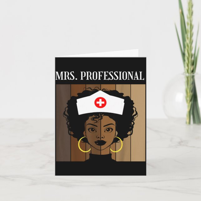 Carte Mrs Professional Nursing Degree Nurse Profession B (Devant)