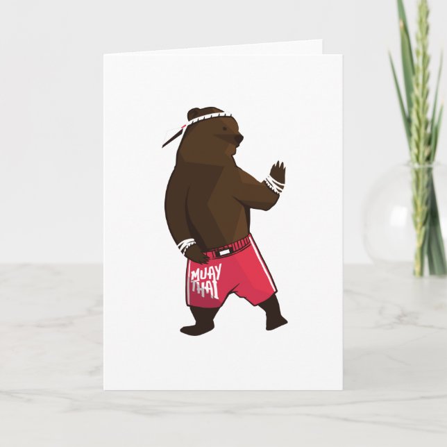 Carte Muay Thai Bear (Devant)