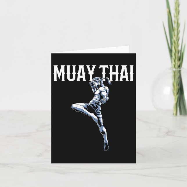 Carte Muay Thai - Boxe Thaïlandaise Et Kickboxing (Devant)