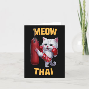 Carte Muay Thai Cat Meow Thai - Thai Boxe Pour Les Jeune