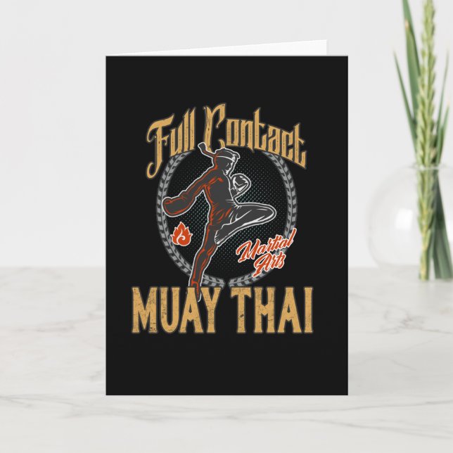 Carte Muay Thai Full Contact Martial Arts (Devant)