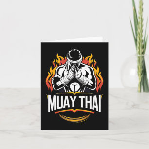 Carte Muay Thai Mixed martial art de boxe thaïlandaise