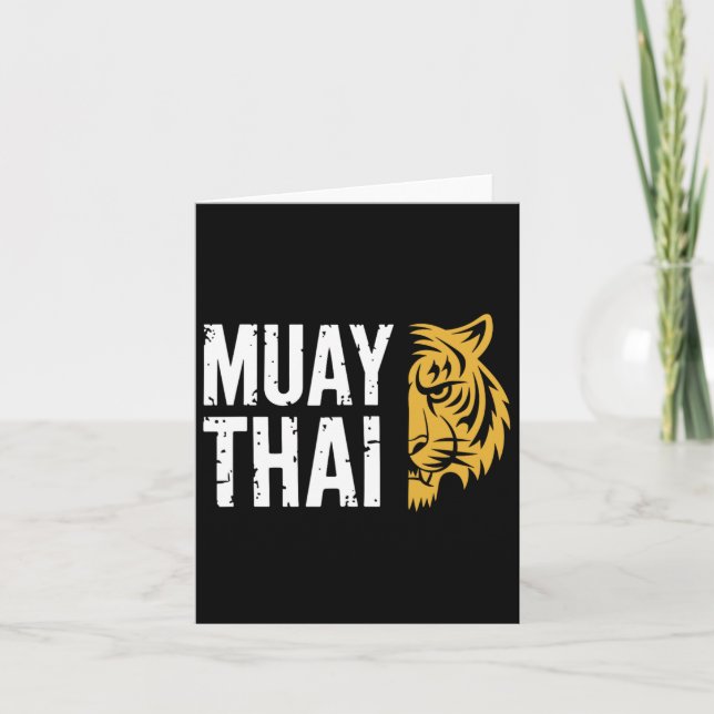 Carte Muay Thai Tiger Martial Arts Fighter (Devant)