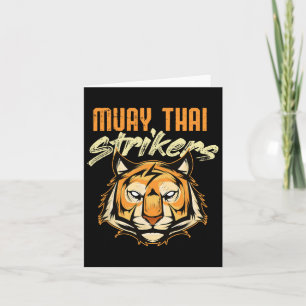 Carte Muay Thai Tiger Thai Boxing Thaïlande Kickboxing