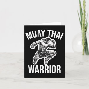 Carte Muay Thai Warrior Boxing Fighting Martial Arts Com