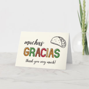 Carte Muchas Gracias Taco Merci Beaucoup
